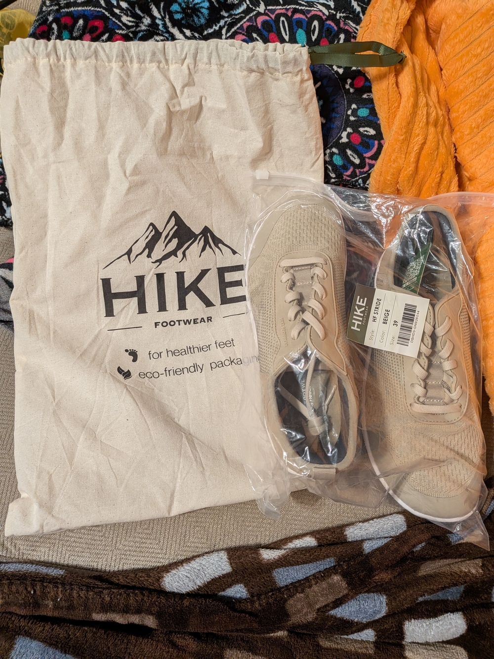HIKE Women’s Neutral Beige Casual Knit Sneakers